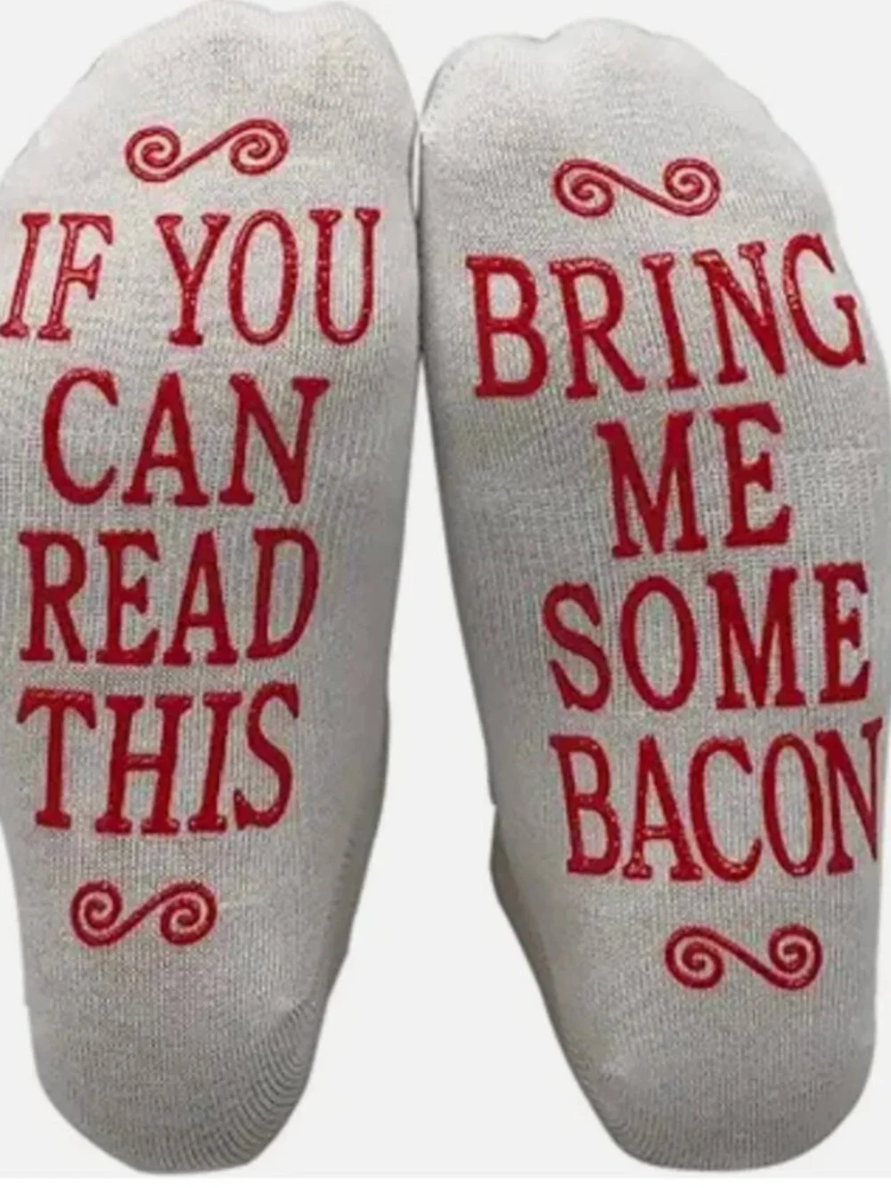 If You Can Read This Bring Me Some Bacon Non Slip Low Cut Socks